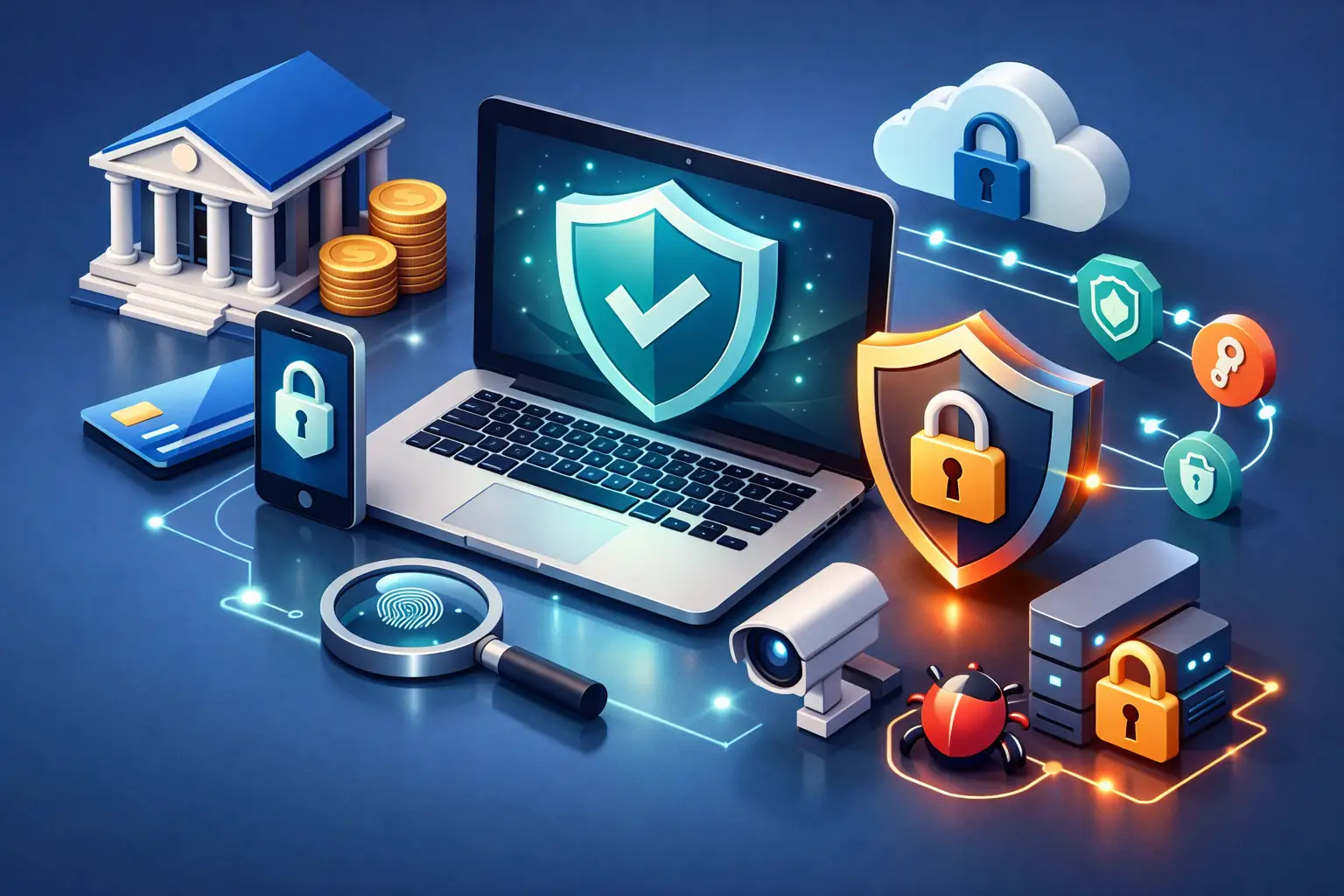Protección de endpoints en entidades financieras