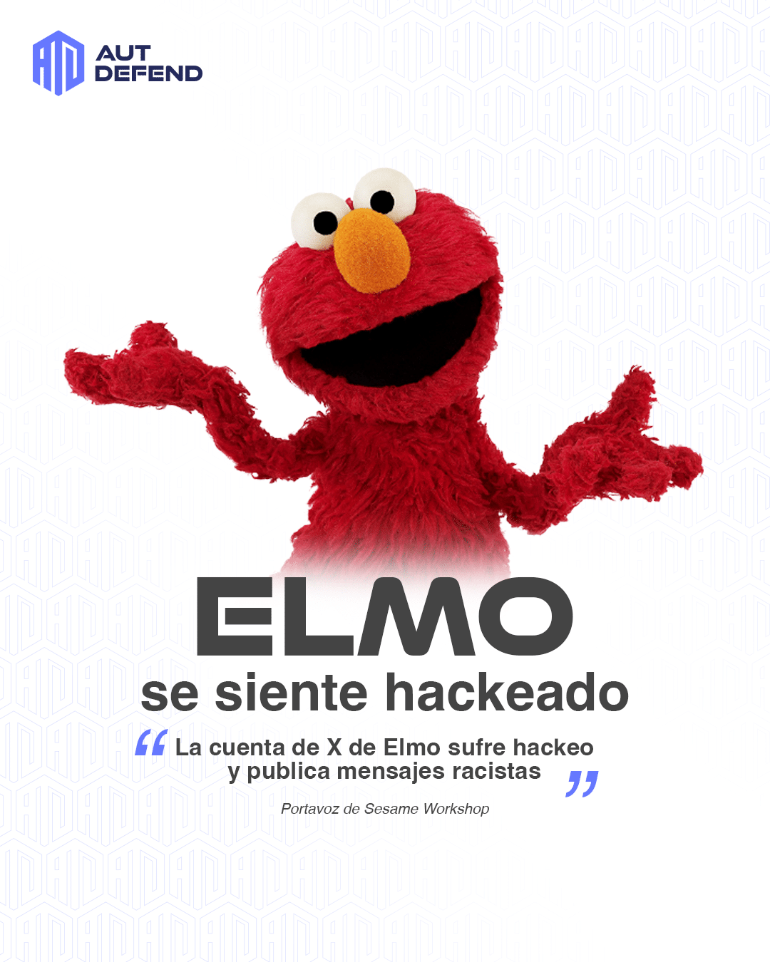 Hackean cuenta de Elmo en X